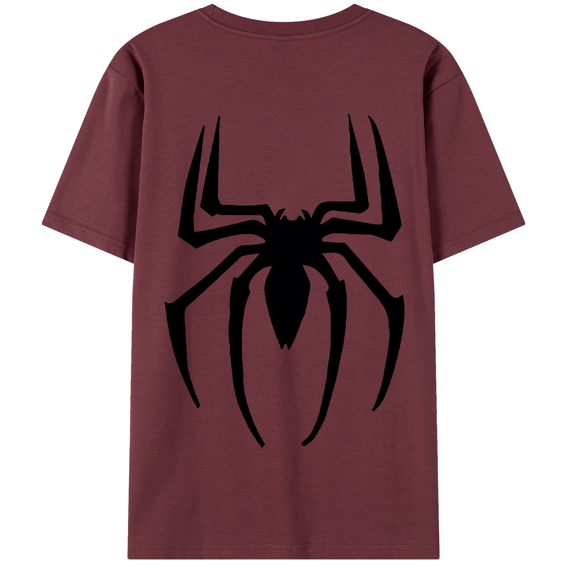 （画像用） Spider Man スパイダーマン 綿100％半袖Tシャツ（背面プリント）
